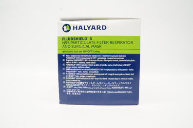 Halyard 46767 FLUIDSHIELD 3 N95 Particulate Filter Respirator Regular -Box of 35